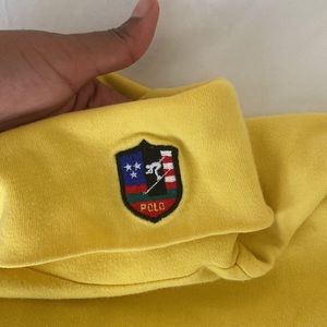 Yellow polo turtleneck